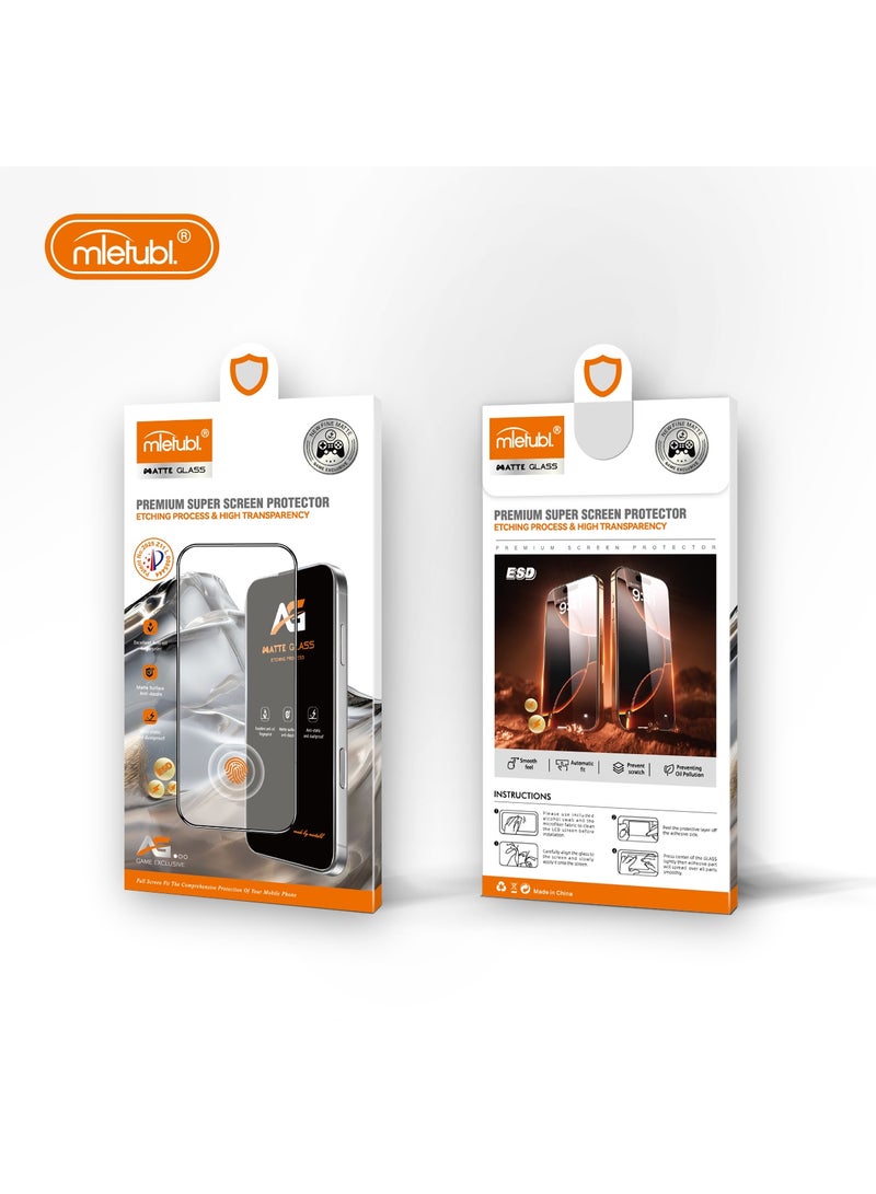 mietubl AG Matte Tempered Glass Screen Protector for iPhone 17 Pro Max, Anti Reflection, Anti Fingerprint, Clear, 2026 Upgraded - Image 2